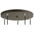 thumbnail image 4 of Woodbridge Lighting Regent Park 5Lt Glass Cluster Pendant in Chrome/Frosted, 4 of 5