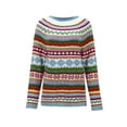thumbnail image 7 of SXCXLSA Women Casual Knitted Sweater Loose Fit Long Sleeve Pullover Lightweight Soft Knit Top for Spring Fall Everyday Wear, 7 of 7