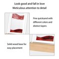 thumbnail image 5 of Latrodar Moving Sand Art,360° Rotating Hourglass Decoration, Art Enduring coration（10MLsquare） Red Home Gadgets, 5 of 5