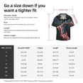 thumbnail image 2 of Cauagu American Flag Men's Short Sleeve Button Down Hawaiian Shirt for Men Bowling Shirts Casual Summer Beach Shirt,Small, 2 of 6