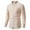 j-Khaki34490, variant on Men Shirts Casual Solid Color Cotton Linen Long Sleeve Stand Neck Shirt Male Fashion Button Down Regular Fit Tops Comfortable Breathable Soft Daily Shirts,Khaki,S