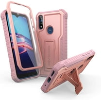 ExoGuard For Moto E Case, Phone Case with Screen Protector and Kickstand (Pink)