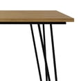 thumbnail image 5 of Hunter 66" Light Brown Mango Wood Dining Table - Seats 6, Black Metal Legs, Modern Industrial Kitchen Table, Handcrafted, Durable, Easy Assembly., 5 of 16
