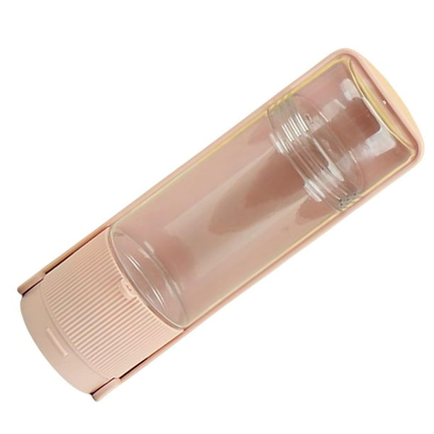 Botella de agua portátil para perros, 270 ml. Accesorios para perros. Comederos y bebederos para perros. Ideal para mascotas al aire libre. Rosado