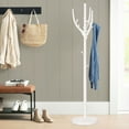 thumbnail image 4 of WOOW DEPOT Large Wood Coat Rack Heavy Duty Freestanding Clothes Hanger Stand w/ Stable Base & 12 Tree Branch Hooks for Corner Entryway Hallway Bedroom, 4 of 10