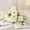 White, variant on Artificial Flowers Wedding Bouquets for Bride Bridesmaid Purple and Lilac Artificial Rose Bouquet Fake Silk Roses Flowers Bunches Bulk for Home Office Garden Parties