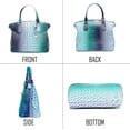 thumbnail image 3 of LHSHID Women Purse Satchel Bag Long Crossbody Classy Tote Bag Top Handle Vegan Leather Ladies Handbags Embossed Pattern, 3 of 7
