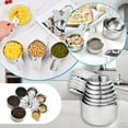 thumbnail image 1 of Yttmshdga Food Storage 304 Stainless Steel Measuring Cup Suit Kitchen Measuring Cup Measuring Spoon Baking Appliance Kitchen Measuring Cup Food Storage Stackable, 1 of 9