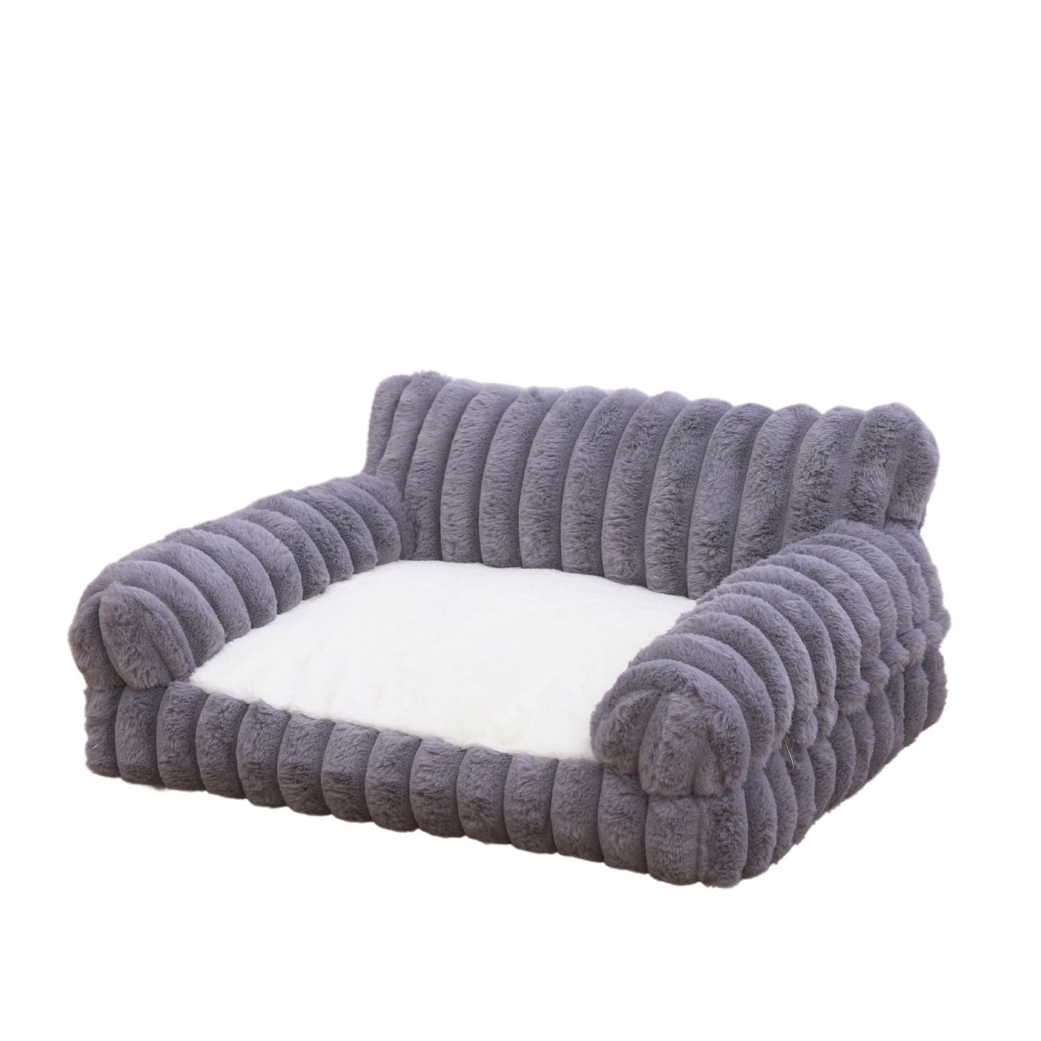 Home4Cat Canapé Douillet pour Chiens et Chats, Taille Petite à Moyenne, Noir