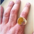 thumbnail image 5 of Tiger Eye Mans Ring, Natural Tiger Eye Ring, Birthstone Ring, Silver Jewelry, 925 Silver Ring, Birthday Gift, Heavy Mens Ring, Arabic Design, Ottoman Style Ring, Christmas, Turkey Mens Signet Ring, 5 of 6