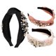 thumbnail image 1 of Headbands For Women Knotted Pearl Knotted Hairbands Vintage Style Party 3Pcs, 1 of 4