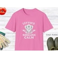thumbnail image 3 of Gardening Pun T-Shirt Lettuce Romaine Calm Funny Graphic Tee, Plant Lover Shirt, Gardener Humor Gift Tee for Men Women, 3 of 4