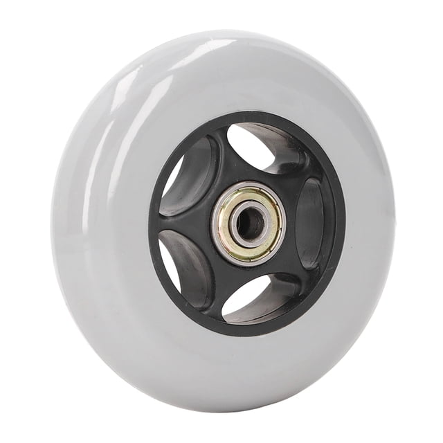 Roue de Fauteuil Roulant 4 Po en Caoutchouc, Remplacement de Roue de Déambulateur Remplacement de Roue de Fauteuil Roulant Faible Bruit Pièce de Remplacement de Roulette de Déambulateur pour Déambulateur Gris