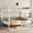 White, variant on Bellemave Twin XL Over Twin XL Bunk Beds, Heavy Duty Metal Bunk Beds with Ladders, Industrial Style Bunk Bed Under-Bed Storage Space, No Box Spring Needed(Black)
