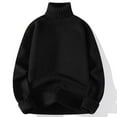 thumbnail image 2 of Yiliang Turtleneck Sweaters for Men Fall and Winter Long Sleeve Warm and Thermal Top Clothes ,Black,S, 2 of 3