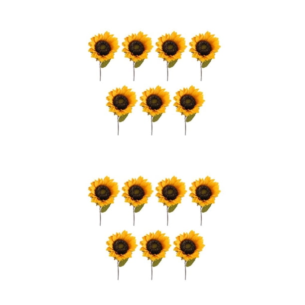 Ramo de flores artificiales Billuyoard 7 Uds girasoles decoración de fiesta DIY hogar Oro