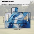 thumbnail image 7 of Xoenoiee Blue Marble Print Golf Cart Seat Covers for Summer, Universal Breathable Anti-hot Golf Cart Seat Towel Blanket with Pockets for 2 Person Seats Golf Carts, 7 of 7