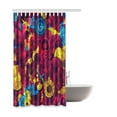 thumbnail image 2 of WOPOP Retro Pattern Waterproof Polyester Bathroom Shower Curtain 66x72 Inches, 2 of 2