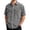 Shirts 48#Grey, variant on Mens Corduroy Short Sleeve Button Down Shirt with Leather Patch Pocket Classic formal Shirt Stretch Soft Summer Dailywear