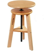 MEEDEN Wooden Drafting Stool with Adjustable Height（18.9-25.6inches）