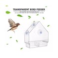 thumbnail image 1 of Comederos de acrílico transparente para ventanas, comedero para pájaros, comedero para pájaros salvajes con soporte para semillas y potentes ventosas, TUNC Sencillez, 1 of 5
