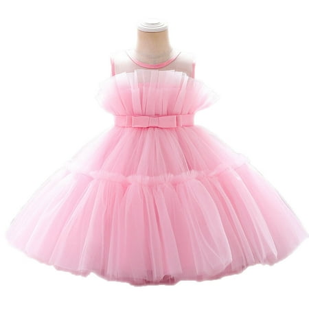 

1-6T Christmas Birthday Wedding Toddler Girls Princess Dress Ruffle Ball Gown
