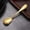 Gold, variant on Shiogb Stainless Ice Cream Spoon 5.3 Inch, Tea Sugar Stirring Spoon for Cold Drinks Desserts Parties, Colorful Dessert Spoon, Silver