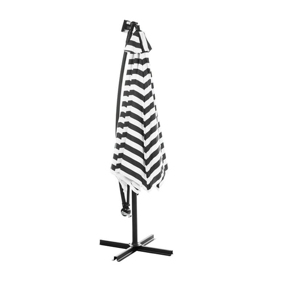 Greemotion Glam 10Ft Blue Cantilever Fabric Outdoor Patio Umbrella