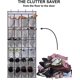 thumbnail image 2 of Bolsas de almacenamiento de zapatos transparentes con 24 asas, organizador de zapatos plegable, bolsa colgante para el hogar, 2 of 5