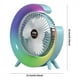 thumbnail image 2 of Ventilador Portátil USB Recargable, Ventilador LED 7 Colores, Ventilador Eléctrico Ajustable A 180°, Ventiladores Camping, Mini Ventilador Escritorio 3 Velocidades, Color Azul, 2 of 5