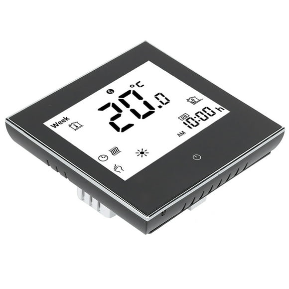 Thermostat Programmable, Thermostat Numérique, Thermostat Programmable avec Affichage LCD pour Chauffage, Maison, Salon, Bureau
