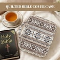 thumbnail image 6 of TSOVTHRID Aztec Tribal Geometric Print Bible Case for Christian, Bible Cover Case with Multi Pockets, Portable Bibles Protective Cover with Handle, 10.6 x 8.3 x 2.2 Inch, 6 of 7