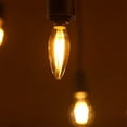 thumbnail image 5 of Bombillas de vidrio ámbar de larga duración, bombilla LED de estilo vintage con base E14 y brillo cálido de 2700 K, filamento transparente no regulable, autenticada por la FCC, adecuada para, 5 of 5