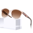thumbnail image 1 of Lentes de sol CARFIA rosa transparente con diseño cat eye polarizados para mujer, 1 of 9