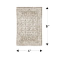 thumbnail image 5 of SIXHOME 4'x6' Area Rugs for Living Room Washable Rugs Ombre Vintage Floral Living Room Rug Aesthetic Carpet Soft Large Rugs for Bedroom Dining Room Office Retro Home Decor Taupe, 5 of 6