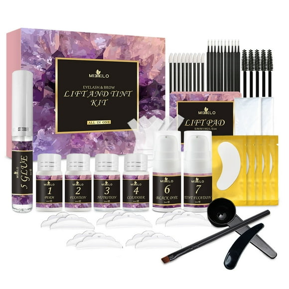 Eyelash & Brow Lift Set Eyelash Perm Kit Semi-Permanent Eyelash Lash Extensions Lash Curling Perming Wave Lash Lifting Kit for Beauty Salon