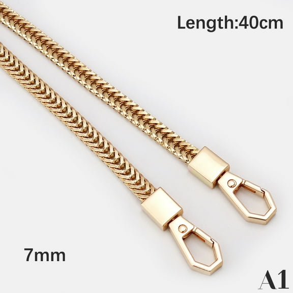 Bag Chain DIY Gold/Silver/Gun Black Bag Strap Replacement Purse Chain Shoulder Bag Straps Small Handbag Purse Handle Chain