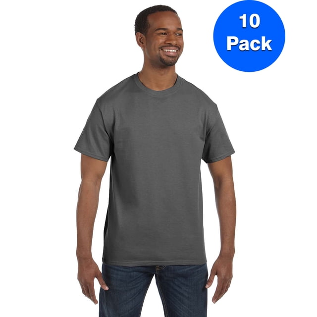 Hanes Men's Authentic-T T-Shirt - 5250T (Pack Of 10)