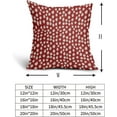 thumbnail image 5 of Red Cream Dots Pillow Covers 18x18 Set of 2 Boho Design Polka Dot Throw Pillows Modern Trendy Print Outdoor Decorative Pillowcase Square Linen Cushion Cases Decor for Sofa Couch Bed, 5 of 6