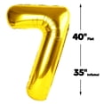 thumbnail image 3 of Lámina de mylar de 1 m para cumpleaños, número 27, 72, de Globo Upgesy, número 27, 3 of 6