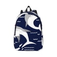 thumbnail image 2 of Rocae Angry Shark for Durable Canvas Backpack Leisure Large Bag Travel Rucksack Multi-function Backpack Medium, 2 of 8