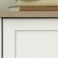 thumbnail image 4 of Pemberly Row Modern Engineered Wood Armoire in Soft White/Lintel Oak, 4 of 12