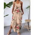 thumbnail image 2 of Vestido Zeagoo Summer para mujer con estampado floral bohemio de playa, 2 of 5