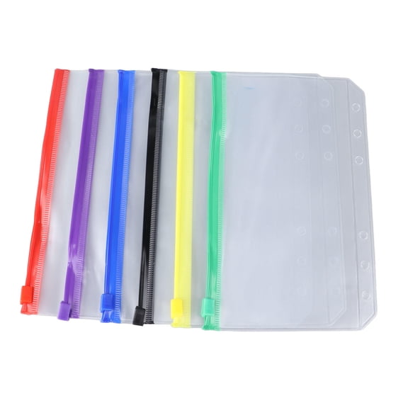 YAHHU 31pcs A6 Multicolor Plastic Zipper Envelopes – Translucent, Waterproof, Reusable, Lightweight, Ideal for Office, School, Dorm