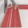 thumbnail image 2 of Kitchen Rugs Sets Of 2,Red Christmas Pattern Anti Fatigue Kitchen Mat Rugs Non Slip Washable,Decorative Kitchen Floor Mats for Kitchen,Sink,Laundry,17"X47", 2 of 5