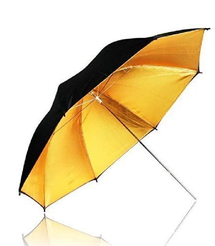 gold umbrella photography