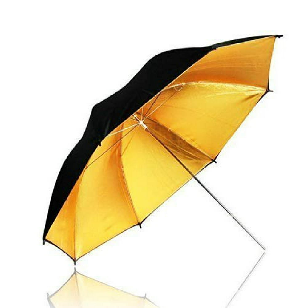 LS Photography 33" Black & Gold Black/Gold Photo Studio Umbrella Photo