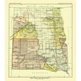 thumbnail image 2 of Hoen 20x22 Black Ornate Wood Framed with Double Matting Museum Art Print Titled - North and South Dakota - Bismarck - Hoen 1896, 2 of 4