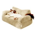 thumbnail image 2 of NSESSHome Pet Bed for Medium Small Cats and Dogs, Washable Puppy Sleeping Bed Cat Couch Pet Sofa Bed, Soft Calming Cat Sofa Beds for Indoor Cats Anti-Slip Bottom (Coffee), 2 of 6
