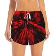 thumbnail image 2 of Salouo The Red Head Skull Print Women's 2 in 1 Running Shorts Double-Layer Shorts Athletic Workout Gym Yoga Shorts Running Shorts for Women-Medium, 2 of 7